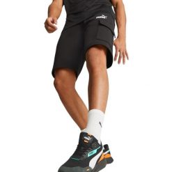 Spodenki Męskie Essentials Cargo. Czarne szorty Puma, m, bez wzorów. Za 214.99 zł.