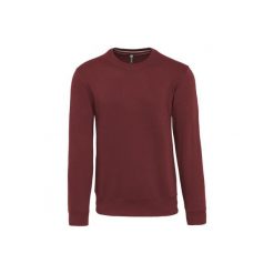 Bluza z okrągłym dekoltem Kariban. Brązowe bluzy KARIBAN, m, bez wzorów, bez kaptura. Za 197.50 zł.