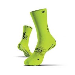 Skarpety piłkarskie SOXPro Ultra Light Fluo Yellow z antypoślizgową podeszwą. Żółte skarpety GEARXPRO, bez wzorów. Za 199.50 zł.