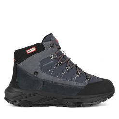 Trekkingi Hunter. Szare buty trekkingowe Hunter, bez wzorów, bez zapięcia. Za 399.99 zł.
