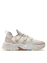 Calvin Klein Jeans Sneakersy Chunky Vibram Sock Mix Mg Uc YM0YM00962 Écru. Buty sportowe casual Calvin Klein Jeans, bez wzorów, z jeansu, bez zapięcia. Za 719.99 zł.