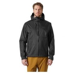 Kurtka przeciwdeszczowa męska Helly Hansen Loke Terra Jacket. Czarne kurtki przeciwdeszczowe Helly Hansen, m, bez wzorów, bez kaptura. W wyprzedaży za 594.80 zł.