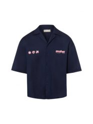 Another Cotton Lab casualowa koszula lniana - Rave Linen Bowling Mężczyźni Comfort Fit len (100%) niebieski, XL. Niebieskie koszule Another Cotton Lab, m, bez wzorów, ze lnu, bez kołnierzyka, bez ramiączek. Za 349.95 zł.
