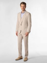 HUGO garnitur - Arti/Hesten242V1X Mężczyźni Super Slim Fit beżowy, 94. Brązowe garnitury Hugo, m, bez wzorów. Za 1,699.95 zł.
