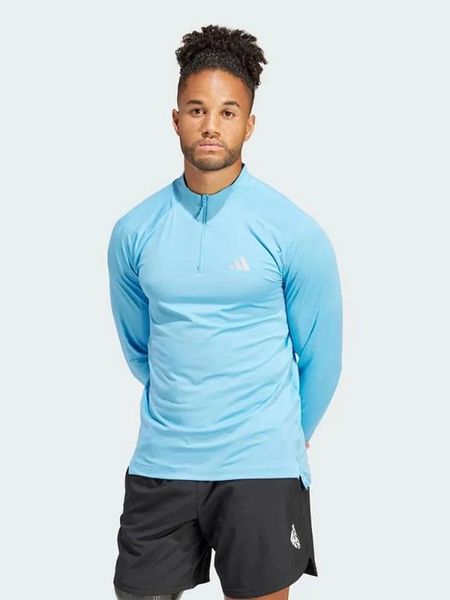 Adidas Koszulka sportowa "GYM+" w kolorze błękitnym rozmiar: XL. Niebieskie t-shirty sportowe Adidas, bez wzorów, bez ramiączek, outdoorowe. Za 109.26 zł.
