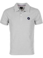Peak Mountain Koszulka polo w kolorze jasnoszarym rozmiar: L. Szare koszulki polo Peak Mountain, l, bez wzorów, bez kołnierzyka, bez ramiączek. Za 114.98 zł.