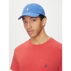 Czapka z daszkiem Polo Ralph Lauren. Niebieskie czapki z daszkiem Polo Ralph Lauren, bez wzorów. Za 149.99 zł.