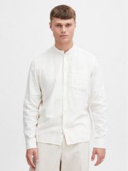 Solid Koszula 21106997 Biały Regular Fit. Białe koszule Solid, m, bez wzorów, ze lnu, bez kołnierzyka, bez ramiączek. Za 119.99 zł.