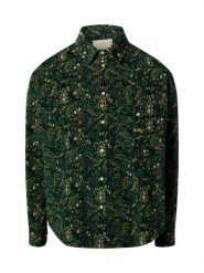 BLKVIS Męska koszula sztruksowa Mężczyźni Regular Fit Bawełna zielony|wielokolorowy wzorzysty, L. Zielone koszule BLKVIS, l, bez wzorów, z bawełny, bez kołnierzyka, bez ramiączek. Za 399.95 zł.