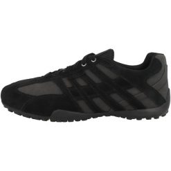 Buty do chodzenia męskie Geox Uomo Snake. Czarne buty sportowe casual Geox, bez wzorów, z materiału, bez zapięcia. Za 693.00 zł.