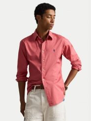 Polo Ralph Lauren Koszula 710B20512007 Różowy ciemny Custom Fit. Czerwone koszule Polo Ralph Lauren, m, bez wzorów, z bawełny, bez kołnierzyka, bez ramiączek. Za 729.99 zł.