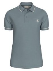Calvin Klein Koszulka polo w kolorze niebieskim rozmiar: XL. Niebieskie koszulki polo CALVIN KLEIN, xl, bez wzorów, z bawełny, bez kołnierzyka, bez ramiączek. Za 195.99 zł.