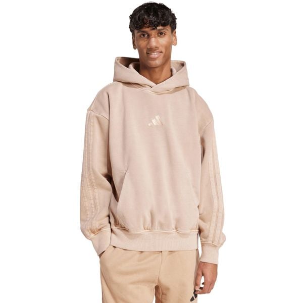 Bluza męska adidas A SZN W FL HD. Brązowe bluzy z kapturem Adidas, m, bez wzorów, z bawełny, z kapturem. Za 223.99 zł.