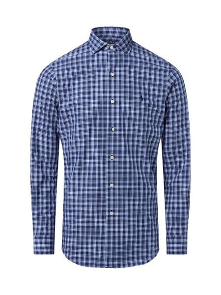 Polo Ralph Lauren Męska koszula casual Mężczyźni Comfort Fit Bawełna niebieski w kratkę, S. Niebieskie koszule Polo Ralph Lauren, m, bez wzorów, z bawełny, bez kołnierzyka, bez ramiączek. Za 699.95 zł.
