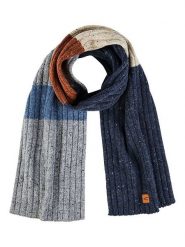 Camel Active Szal w kolorze niebiesko-szaro-jasnobrązowym rozmiar: onesize. Brązowe szaliki Camel Active, bez wzorów, z bawełny. Za 154.07 zł.