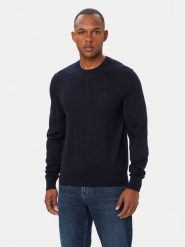 BOSS Sweter Leno 50571914 Granatowy Regular Fit. Niebieskie swetry rozpinane Boss, l, bez wzorów, ze lnu, bez kołnierzyka, bez ramiączek. Za 679.99 zł.