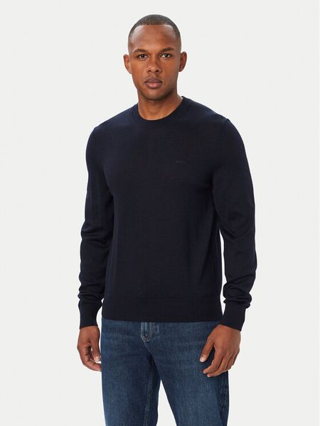 BOSS Sweter Leno 50571914 Granatowy Regular Fit. Niebieskie swetry rozpinane Boss, m, bez wzorów, ze lnu, bez kołnierzyka, bez ramiączek. Za 679.99 zł.