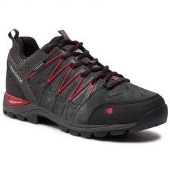 Buty trekkingowe męskie Karrimor Pinnacle Low. Czarne trekkingi Karrimor, bez wzorów, z gumy, bez zapięcia. Za 474.99 zł.