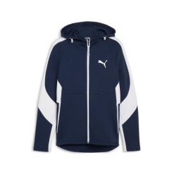 Bluza Sportowa Męska Puma Evostripe Fz Dk. Niebieskie bluzy bez kaptura Puma, m, bez wzorów, bez kaptura. Za 249.99 zł.