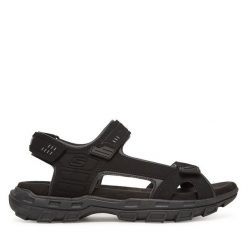 Sandały Skechers. Czarne sandały Skechers, bez zapięcia. Za 229.99 zł.