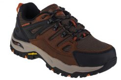 Buty trekkingowe męskie Skechers Arch Fit Dawson Argosa. Brązowe trekkingi Skechers, bez wzorów, z materiału, przed kostkę, bez zapięcia. Za 379.99 zł.