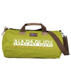 Torba podróżna Napapijri Bering. Zielone torby na ramię Napapijri, bez wzorów, z materiału, na ramię, małe, bez dodatków. Za 572.00 zł.