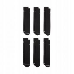 Skarpety Jordan Everyday Cushioned Crew 6 par czarne. Czarne skarpety Jordan, bez wzorów, z elastanu. Za 124.99 zł.