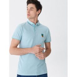 Koszulka polo z haftem - Turkusowy. Koszulki polo sportowe House. Za 49.99 zł.