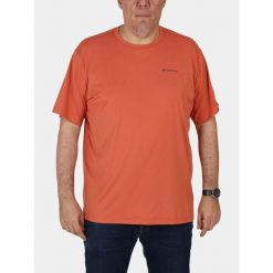 Koszulka sportowa męska Columbia Tech Trail II. Niebieskie t-shirty sportowe Columbia, bez wzorów, bez ramiączek, trekkingowe. Za 219.00 zł.