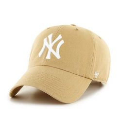 New York Clean Up Lifestyle Czapka baseballowa - Regulowana - Jasnobeżowy. Brązowe czapki z daszkiem 47 Brand, bez wzorów, z bawełny. Za 129.38 zł.