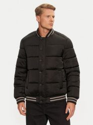 Guess Kurtka bomber M4BL31 WGJ92 Czarny Regular Fit. Czarne kurtki Guess, m, z aplikacjami, z syntetyku, bez kaptura. Za 409.99 zł.