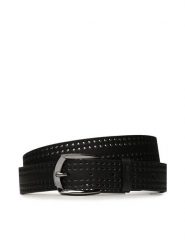Guess Pasek Męski Not Coordinated Belts BM7759 LEA35 Czarny. Czarne paski Guess, z aplikacjami, ze skóry. Za 269.99 zł.