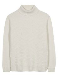 Herrlicher Wełniany golf "Rolli" w kolorze kremowym rozmiar: S. Brązowe golfy Herrlicher, s, bez wzorów, z wełny, bez ramiączek. Za 217.99 zł.