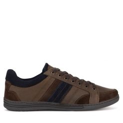 Półbuty Lasocki. Brązowe eleganckie półbuty Lasocki, bez wzorów, bez obcasa, bez zapięcia. Za 179.99 zł.