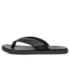 Ugg Australian M Seaside Ii Sandały Z Klapkami Dorosłych. Czarne sandały UGG, bez zapięcia. W wyprzedaży za 403.00 zł.