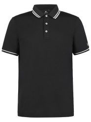 LUHTA Funkcyjna koszulka polo "Alberga" w kolorze czarnym rozmiar: M. Czarne koszulki polo Luhta, m, bez wzorów, bez kołnierzyka, bez ramiączek. Za 114.98 zł.
