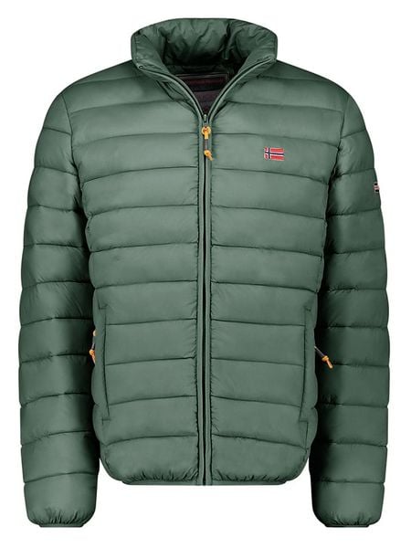 Geographical Norway Kurtka pikowana "Amigolor" w kolorze zielonym rozmiar: M. Zielone kurtki Geographical Norway, m, bez wzorów, bez kaptura. Za 166.49 zł.