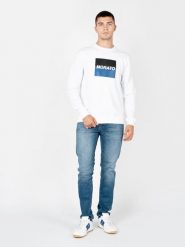 Antony Morato Bluza | MMFL00760-FA150048 | Mężczyzna | Biały. Białe bluzy Antony Morato, m, bez wzorów, z bawełny, bez kaptura. W wyprzedaży za 189.00 zł.