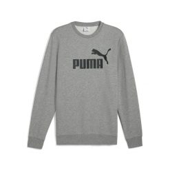 Bluza męska PUMA ESS No. 1 Logo Crew TR. Szare bluzy bez kaptura Puma, m, bez wzorów, bez kaptura. Za 196.38 zł.