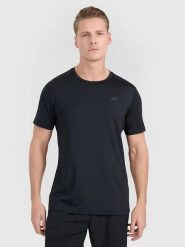 4F Koszulka funkcyjna w kolorze czarnym rozmiar: XL. Czarne t-shirty sportowe 4F, bez wzorów, z materiału, bez ramiączek, outdoorowe. Za 57.60 zł.