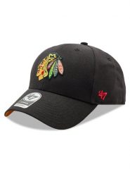 47 Brand Czapka z daszkiem NHL Chicago Blackhawks Ballpark Snap '47 MVP H-BLPMS04WBP-BKA Czarny. Czarne czapki z daszkiem 47 Brand, bez wzorów, z materiału. Za 99.99 zł.