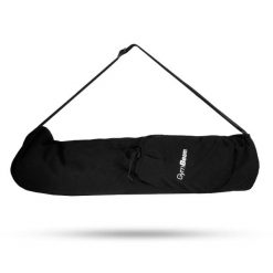 Torba na matę joga płócienna 20 L czarna. Czarne torby na ramię GYMBEAM, bez wzorów, z materiału, na ramię, bez dodatków. Za 84.90 zł.
