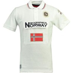 Koszulka polo w kolorze białym. Koszulki polo marki Geographical Norway Men. W wyprzedaży za 90.95 zł.