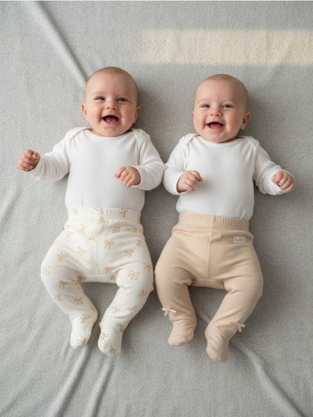 Legginsy ze wzorkiem 2 pack - kremowy. Białe legginsy długie sportowe Sinsay, l, bez wzorów. Za 15.99 zł.
