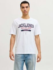 Jack & Jones Koszulka "Logo" w kolorze białym rozmiar: L. Białe bezrękawniki Jack & Jones, l, bez wzorów, z bawełny, bez kołnierzyka, bez ramiączek. Za 39.99 zł.