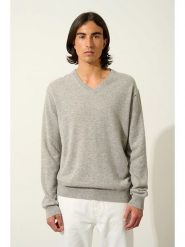 AUTHENTIC CASHMERE Kaszmirowy sweter "Timeo" w kolorze jasnoszarym rozmiar: S. Szare swetry nierozpinane AUTHENTIC CASHMERE, s, bez wzorów, z kaszmiru, bez kołnierzyka, bez ramiączek. Za 451.45 zł.