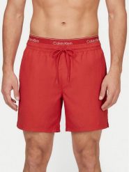 Calvin Klein Swimwear Szorty kąpielowe LV00N61023 Czerwony Regular Fit. Czerwone szorty Calvin Klein Swimwear, m, bez wzorów, z syntetyku. Za 289.99 zł.