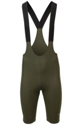 Męskie spodenki kolarskie z szelkami Comfort Plus kompresyjne zielone. Zielone odzież kompresyjna AGU, l, bez wzorów, z materiału, na fitness i siłownię. Za 504.70 zł.