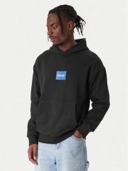 HUGO Bluza Nayohood 50556613 Czarny Regular Fit. Czarne bluzy Hugo, m, bez wzorów, z bawełny, bez kaptura. Za 499.99 zł.