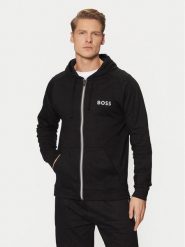 BOSS Bluza Authentic 50535830 Czarny Regular Fit. Czarne bluzy Boss, m, bez wzorów, z bawełny, bez kaptura. Za 349.99 zł.